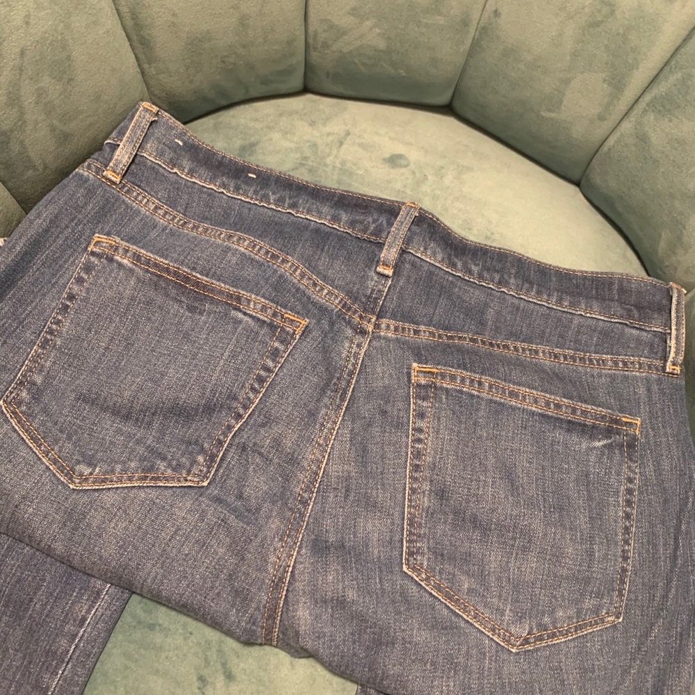 LOFT Embroidered Boyfriend Cut Jeans - Picture 3 of 3